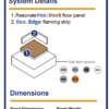 Resonate Resodeck 28 Pro High Performance Acoustic Flooring Panel 1200mm x 600mm 28mm - Image 2