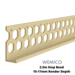Wemico R15 PVC Stop Bead 2.5m 15mm Ivory