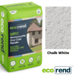 Ecorend MR1 One Coat Render Chalk White Top Coat Pallet Deal 40x 25kg