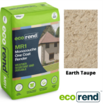 Ecorend MR1 One Coat Render Earth Taupe Top Coat Pallet Deal 40x 25kg