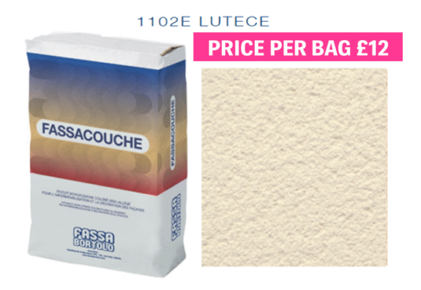 Fassa Bortolo Fassacouche Lutece 1102E Top Coat Pallet Deal 48x 25kg