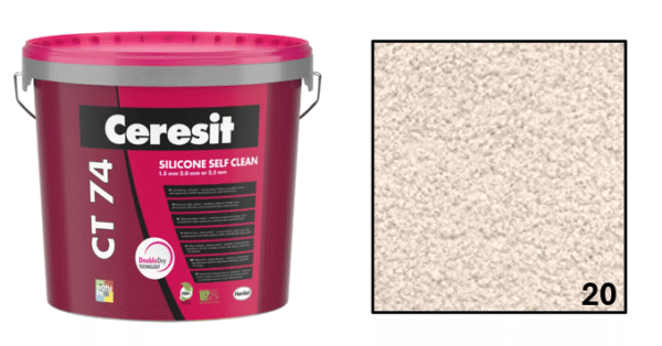 Ceresit CT74 1.5mm Grain Silicone Self Clean 25kg- All Colours - Image 8