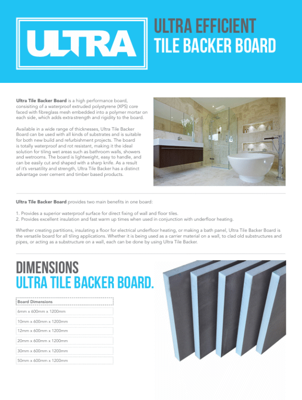 Ultra Tile Backer Board 1200x600x10mm Pallet Deal 200x - Image 2