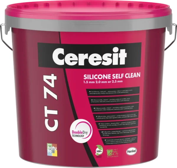 Ceresit CT74 1.5mm Grain Silicone Self Clean 25kg- All Colours