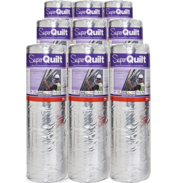 YBS SuperQuilt 10m x 1.5m Pallet Deal 9x Rolls (135sm)