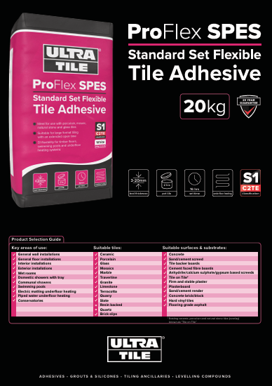 Ultra Tile Fix ProFlex S1 SPES All Colours- Pallet Deal 54x 20kg - Image 2