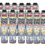 Soudal Soudabond Easy PU Adhesive Expanding Foam Box Deal 12x 750ml